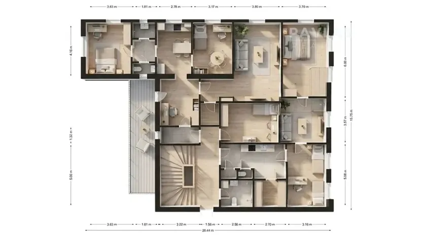 Prodej činžovního domu, Veselí nad Lužnicí, náměstí T. G. Masaryka, 570 m2