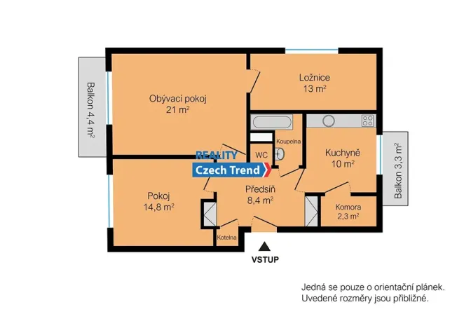 Pronájem bytu 3+1, Velký Týnec, Přerovská, 90 m2