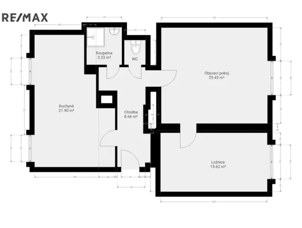 Pronájem bytu 3+kk, Praha - Záběhlice, U mlýna, 76 m2