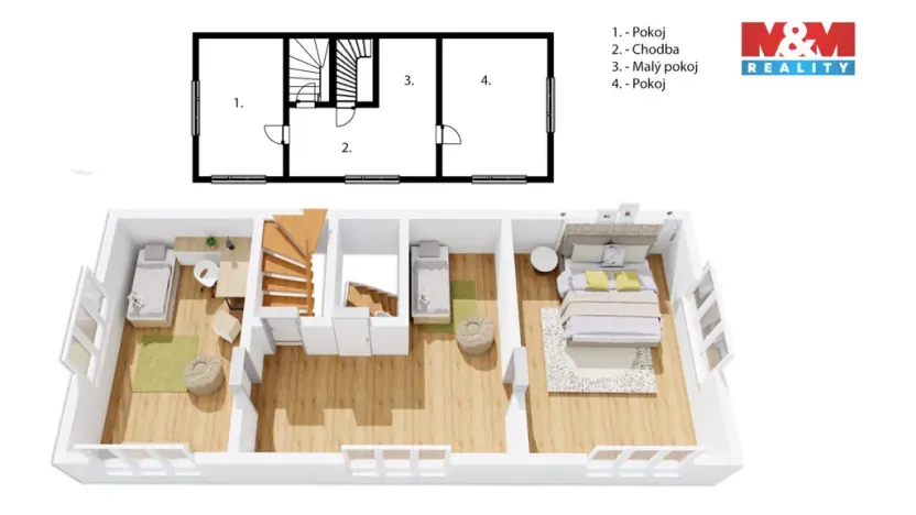 Prodej chalupy, Police nad Metují - Hlavňov, 160 m2