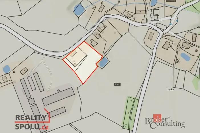 Prodej pozemku, Nová Ves - Louka, 3562 m2