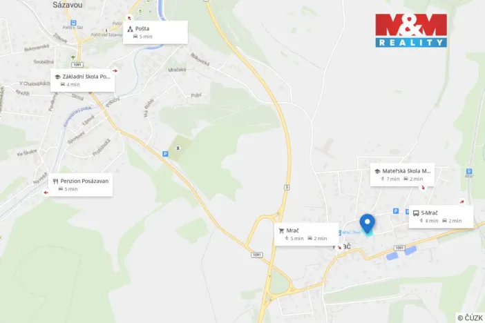 Prodej pozemku pro bydlení, Mrač, 1250 m2