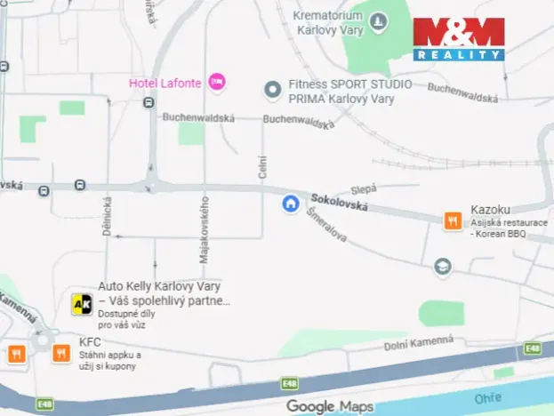 Pronájem obchodního prostoru, Karlovy Vary, Sokolovská, 74 m2