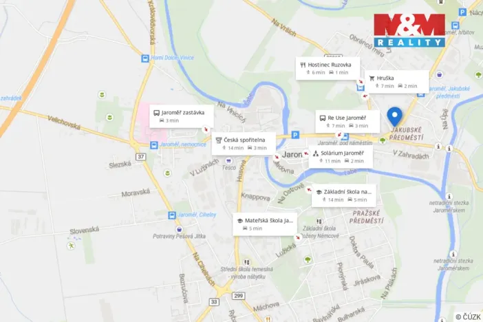 Prodej rodinného domu, Jaroměř - Jakubské Předměstí, Palackého, 220 m2