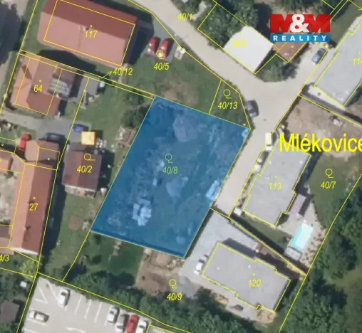 Prodej pozemku pro bydlení, Toušice - Mlékovice, 821 m2