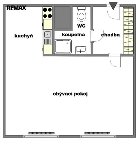 Prodej bytu 1+kk, Litvínov - Hamr, Přátelství, 33 m2