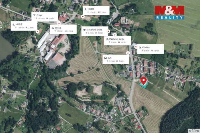 Prodej pozemku pro bydlení, Vítězná - Kocléřov, 1109 m2