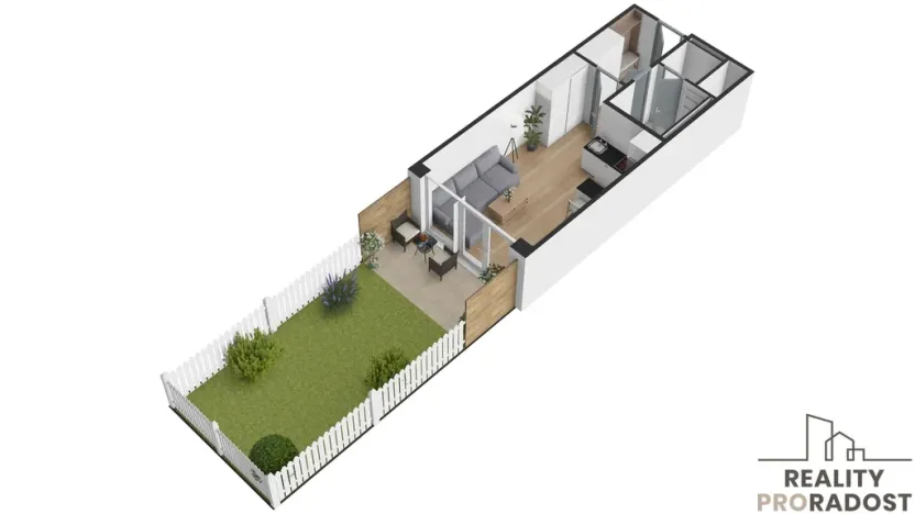 Pronájem bytu 1+kk, Praha - Hloubětín, Poděbradská, 32 m2