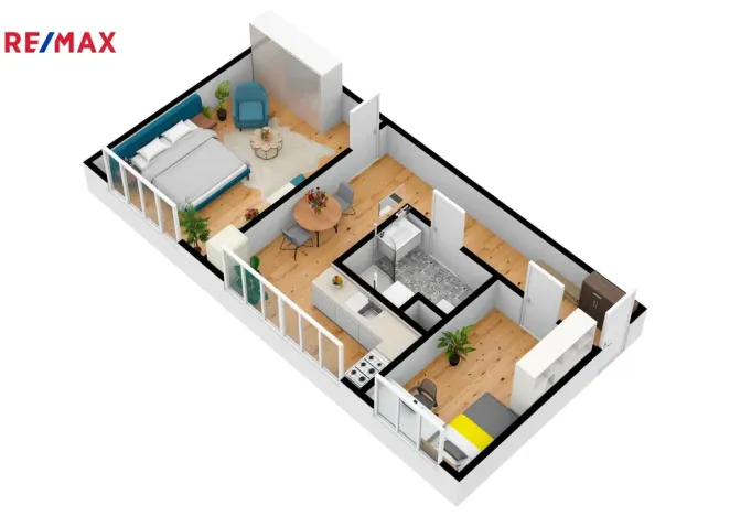 Pronájem bytu 2+1, Hradec Králové - Slezské Předměstí, Myslivečkova, 43 m2