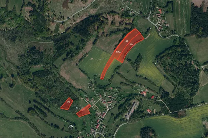 Prodej pole, Kaliště, 34224 m2