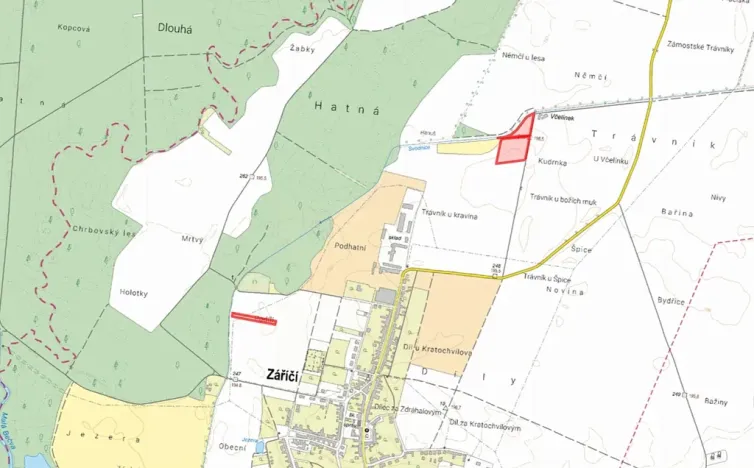 Prodej pole, Záříčí, 8622 m2
