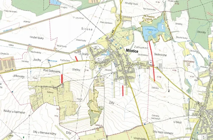 Prodej pole, Milotice, 13194 m2