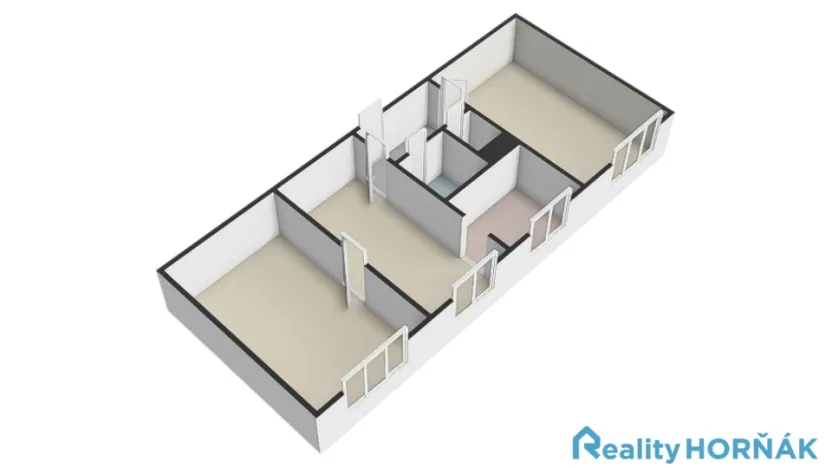 Prodej bytu 3+1, Dražíč, 56 m2