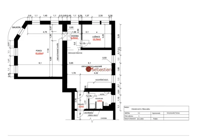 Pronájem bytu 3+kk, Pardubice - Zelené Předměstí, třída Míru, 106 m2