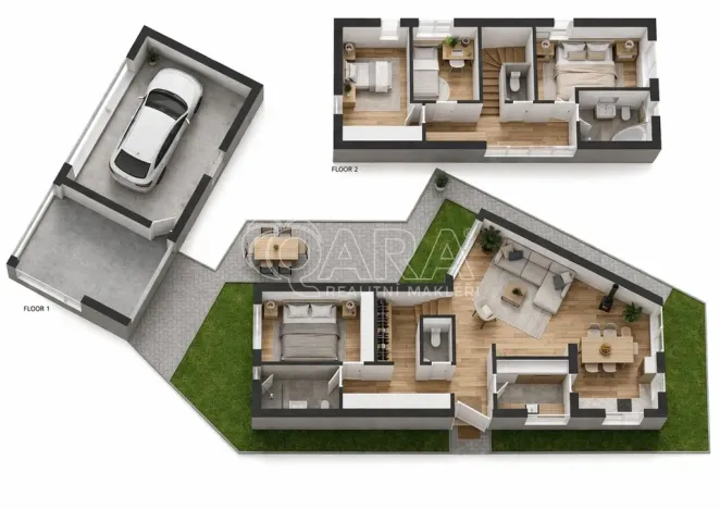 Pronájem rodinného domu, Troubsko, Sadová, 277 m2