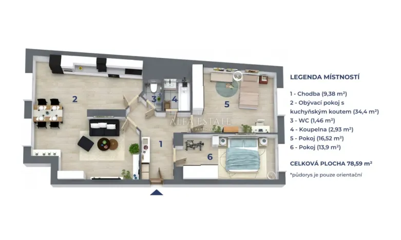 Prodej bytu 3+kk, Karlovy Vary, nábřeží Jana Palacha, 91 m2