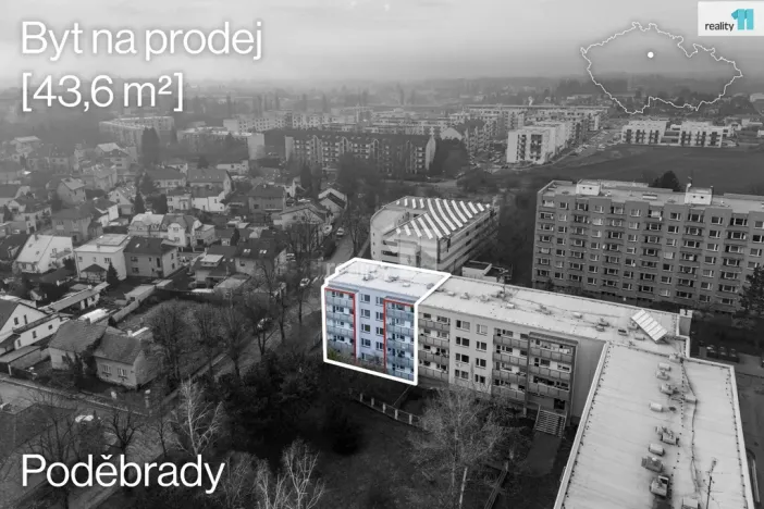Prodej bytu 1+1, Poděbrady - Poděbrady III, Kunštátská, 44 m2