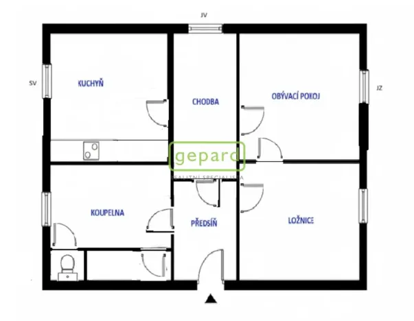 Pronájem bytu 2+1, Dobříš, náměstí Svobody, 64 m2