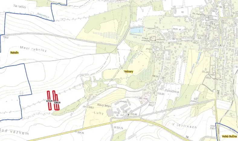 Prodej pole, Velvary, 4807 m2