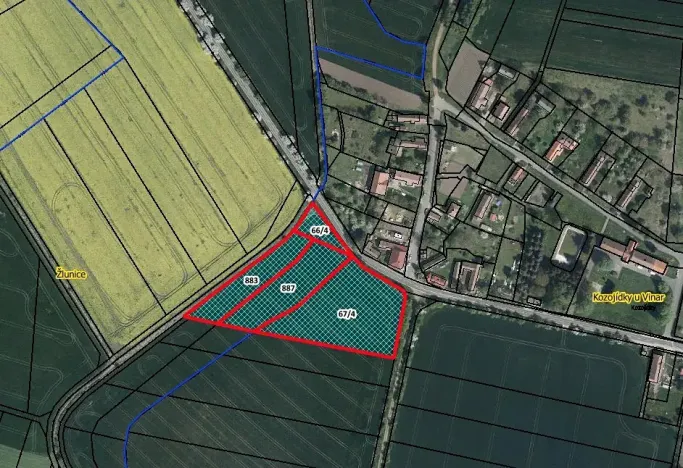 Prodej pole, Vinary, 12959 m2