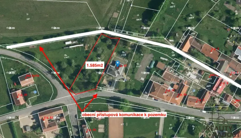 Prodej pozemku pro bydlení, Střemošice, 1585 m2