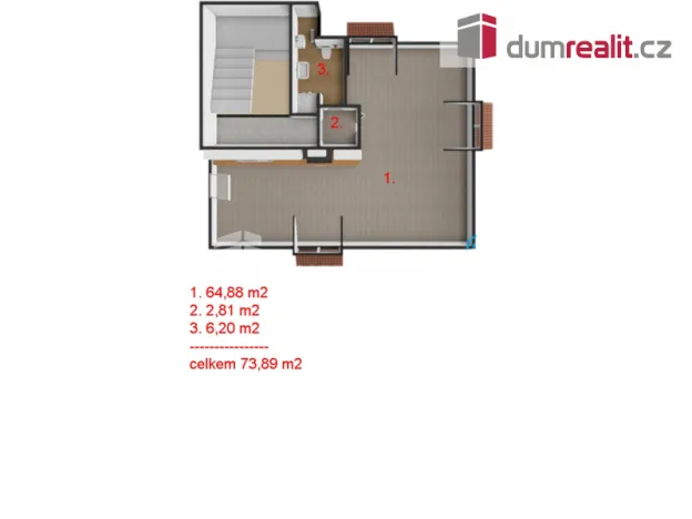 Pronájem bytu 1+kk, Praha - Krč, Nad pískovnou, 74 m2