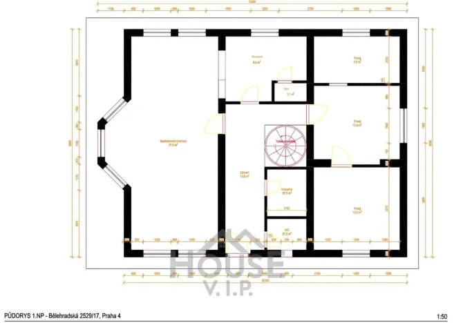 Prodej rodinného domu, Praha - Vinohrady, Bělehradská, 245 m2