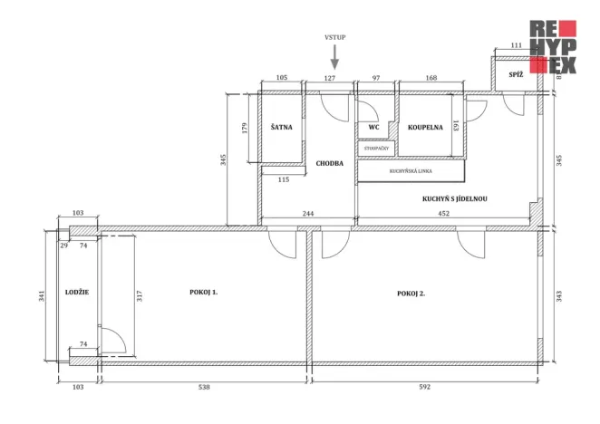 Pronájem bytu 2+1, Liberec - Liberec X-Františkov, Řídkého, 63 m2