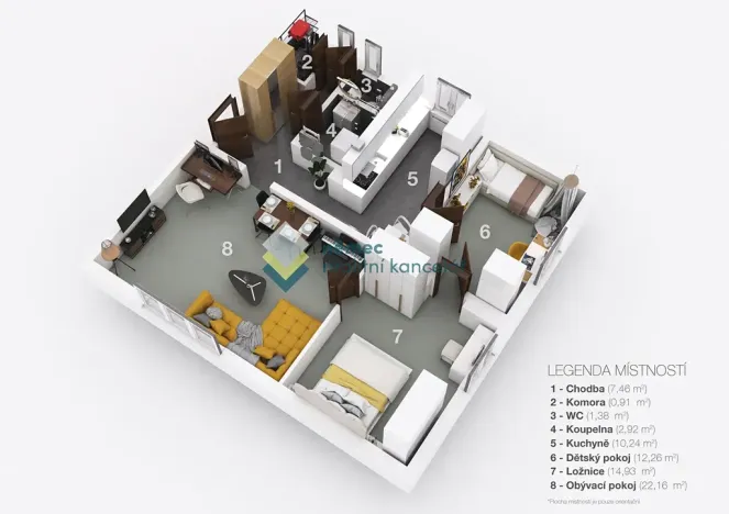 Prodej bytu 3+1, Praha - Kbely, Martinická, 79 m2