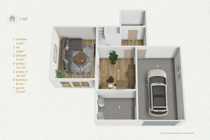 Prodej rodinného domu, Kyselka - Radošov, 135 m2