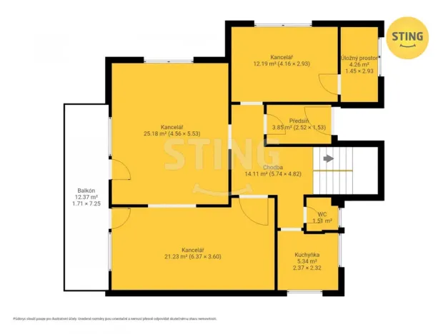 Prodej kanceláře, Ostrava, Olbrachtova, 269 m2