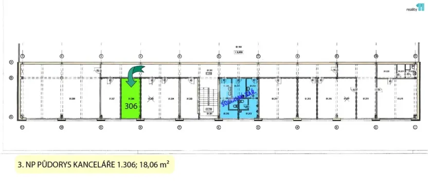 Pronájem kanceláře, Ledeč nad Sázavou, Podolí, 18 m2