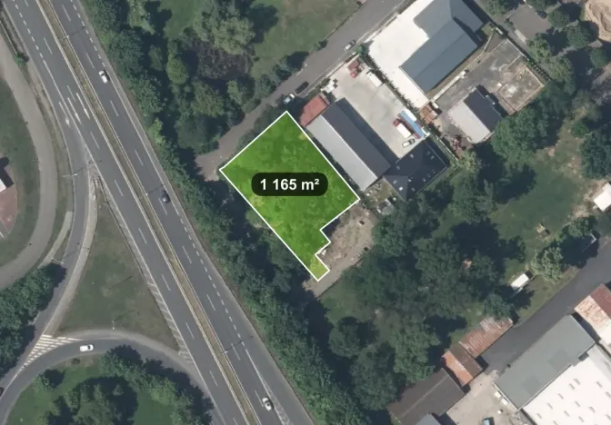 Prodej komerčního pozemku, Teplice, 1165 m2