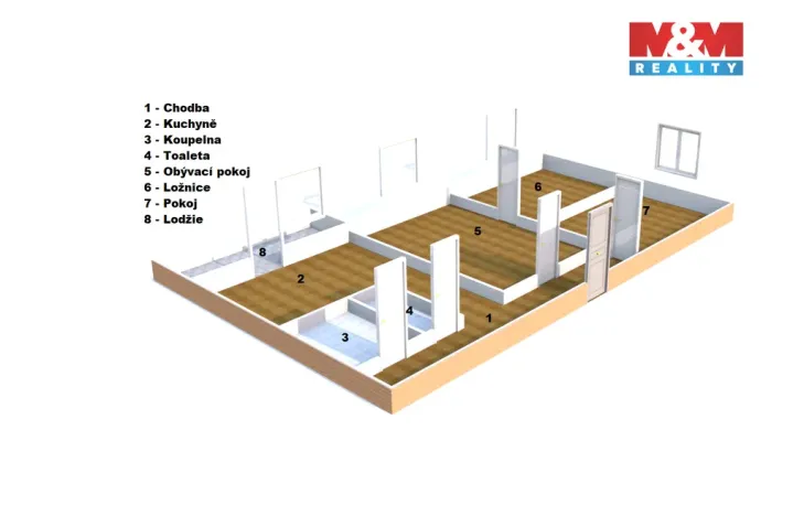 Prodej bytu 3+1, Kostelec nad Orlicí, Proškova, 71 m2