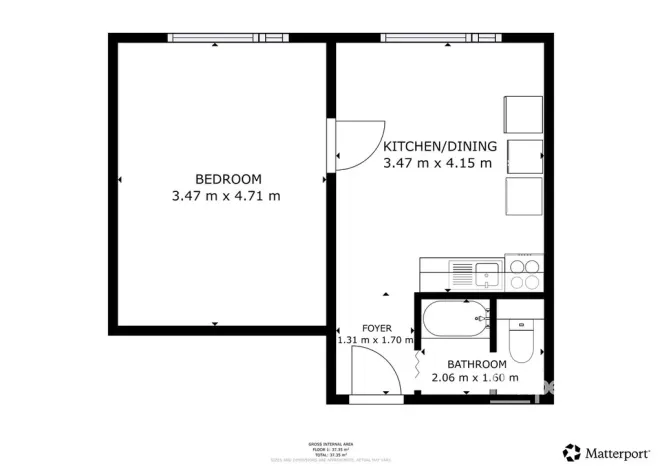 Prodej bytu 1+1, Bílina - Teplické Předměstí, Sídliště Za Chlumem, 35 m2
