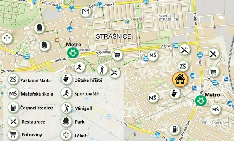 Pronájem bytu 1+kk, Praha, Květnická, 38 m2