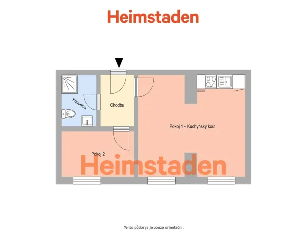 Pronájem bytu 2+kk, Havířov - Město, U Stromovky, 35 m2