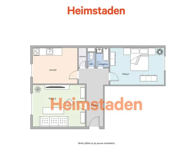 Pronájem bytu 2+1, Karviná - Nové Město, Cihelní, 55 m2