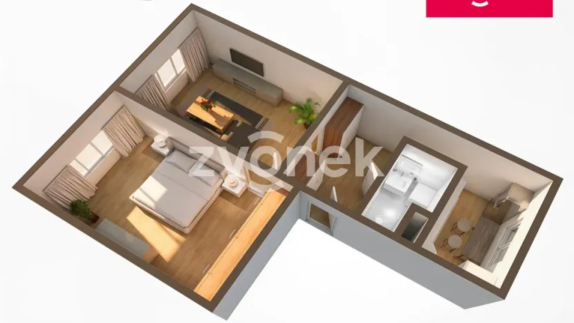 Prodej bytu 2+1, Zlín, Dukelská, 56 m2