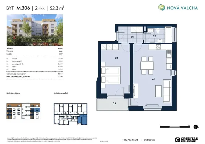 Prodej bytu 2+kk, Plzeň, K Zelené louce, 50 m2