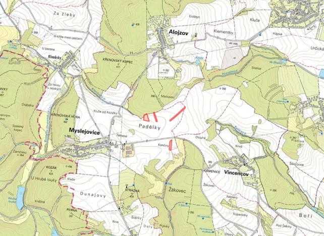 Prodej pole, Myslejovice, 16037 m2