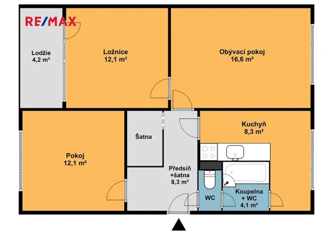 Prodej bytu 3+1, Plzeň, Pod Vrchem, 62 m2