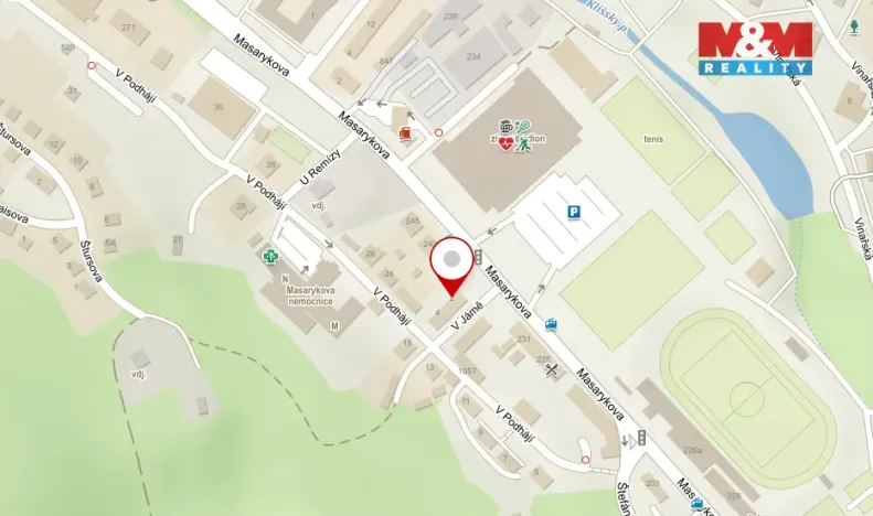 Pronájem bytu 3+kk, Ústí nad Labem - Klíše, V Jámě, 60 m2