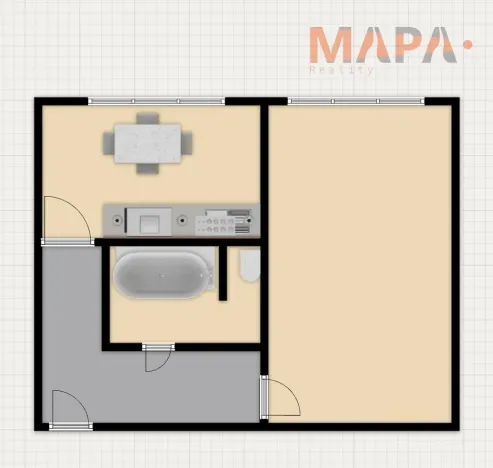 Prodej bytu 1+1, Jirkov, Jezerská, 39 m2