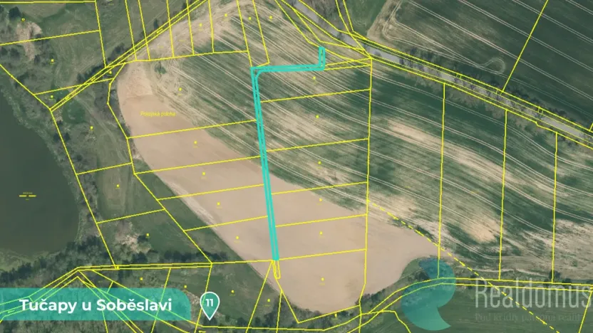 Prodej podílu 1/8 louky, Tučapy, 11561 m2