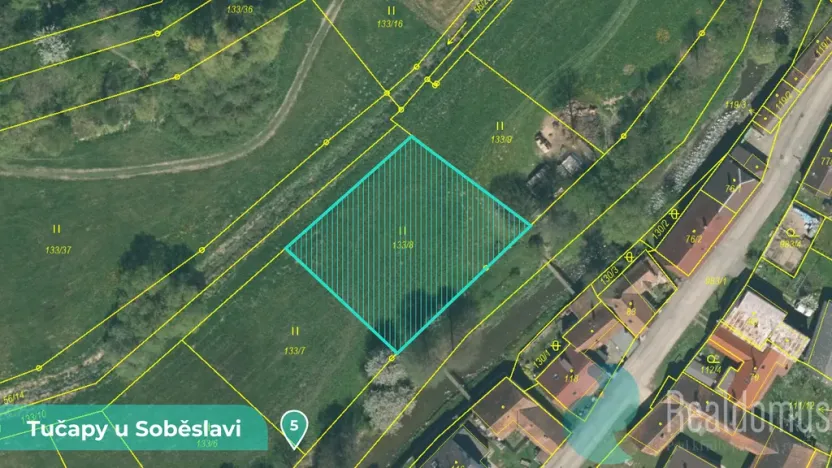 Prodej podílu 1/8 louky, Tučapy, 11561 m2