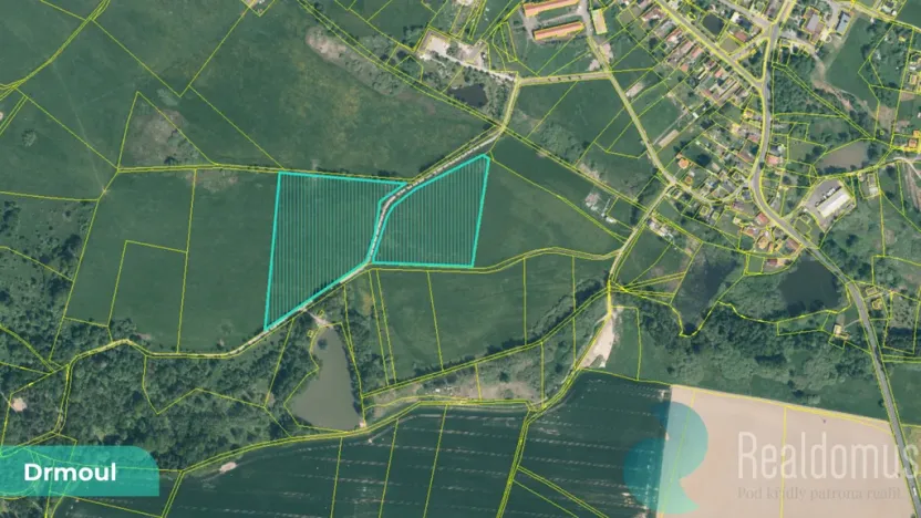 Prodej podílu 1/4 louky, Drmoul, 12559 m2