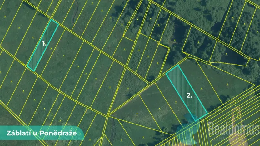 Prodej podílu 1/2 pole, Záblatí, 4195 m2
