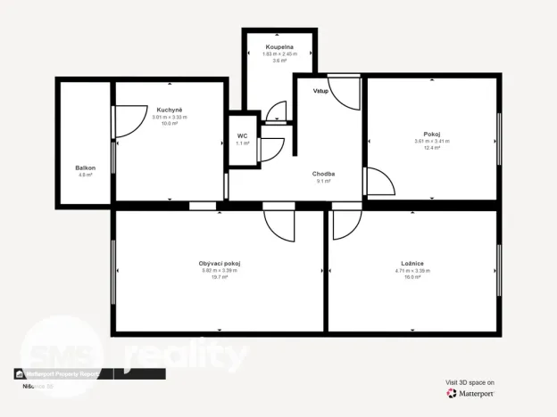 Prodej bytu 3+1, Nišovice, 77 m2