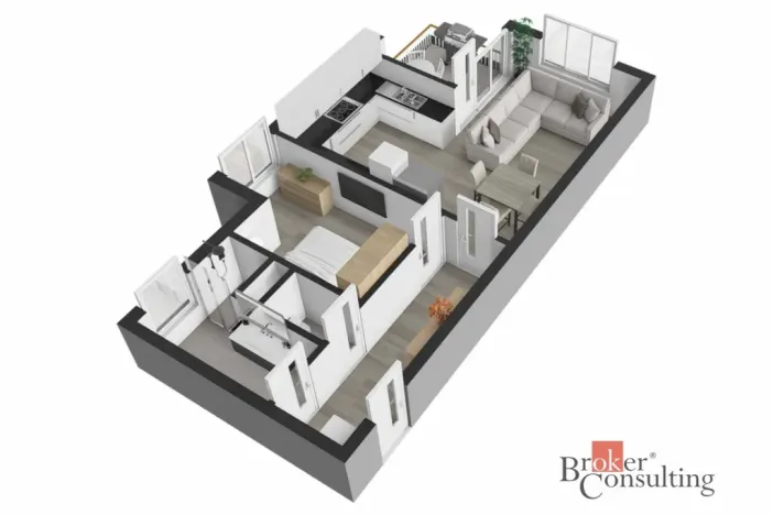 Pronájem bytu 2+kk, Hradec Králové - Třebeš, Pod Svahem, 64 m2